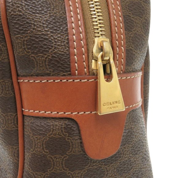 Celine Macadam PVC Leather Brown Handbag 1242CELINE - Picture 8 of 9